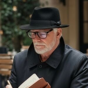 Burberrys Classic Black Fedora Hat